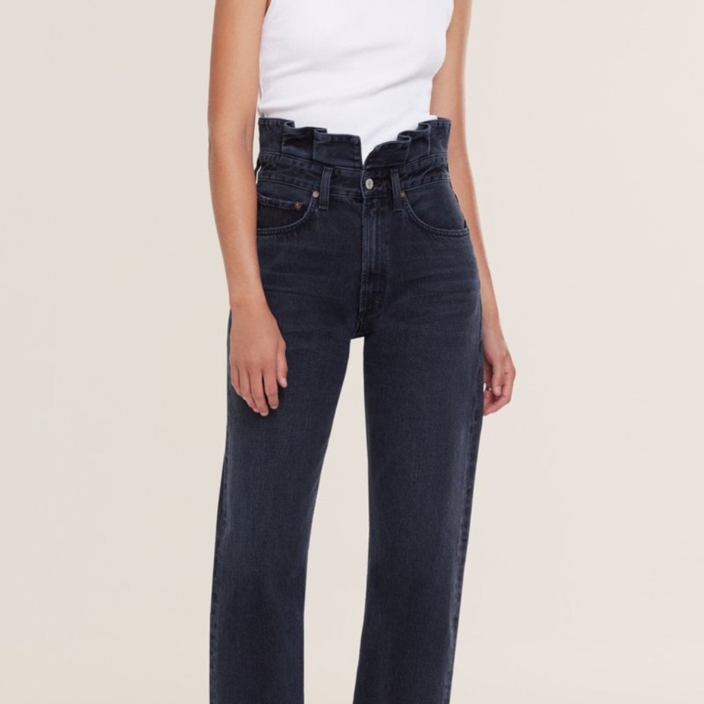 Agolde Lettuce Waistband Premium Denim EUC